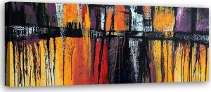 Feeby Obraz na płótnie, Kolorowa abstrakcja - 150x50 1