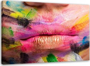 Feeby Obraz na płótnie, Kolorowe usta - 120x80 1