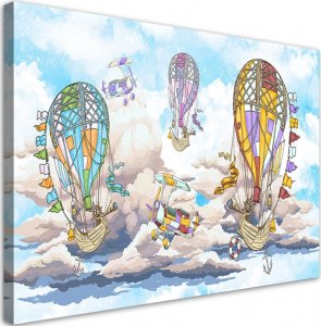 Feeby Obraz na płótnie, Kolorowe balony dla dzieci - 120x80 1