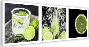 Feeby Obraz na płótnie, Limonka drink panorama - 90x30 1