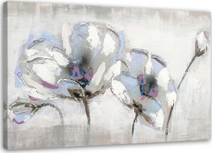 Feeby Obraz na płótnie, Malowane kwiaty shabby chic - 120x80 1