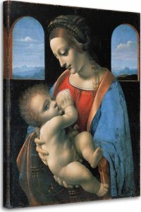 Feeby Obraz na płótnie, Madonna Litta - Da Vinci reprodukcja - 40x60 1