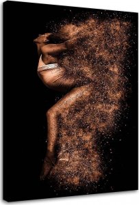 Feeby Obraz na płótnie, Piękna kobieta w złotym pyle - 40x60 1