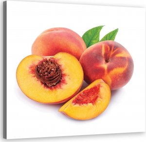 Feeby Obraz na płótnie, Owoce brzoszkwinia - 60x60 1