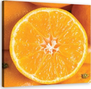 Feeby Obraz na płótnie, Pomarańcza owoce makro - 60x60 1