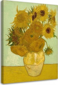 Feeby Obraz na płótnie, Słoneczniki - V. van Gogh reprodukcja - 70x100 1