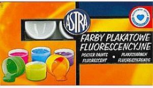 Astra Farby plakatowe 6 kolorów/10 ml fluorescencyjne 1