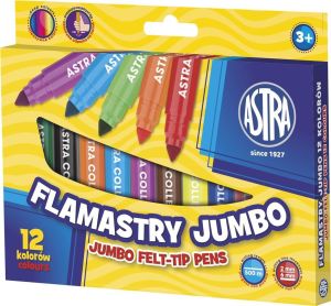 Astra Flamastry 12 kolorów Jumbo (202175) 1