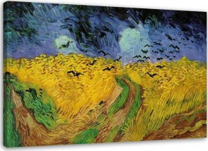 Feeby Obraz, Pole pszenicy z krukami - V. van Gogh reprodukcja - 100x70 1