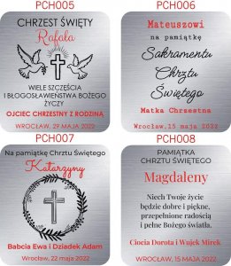 Beltrami Srebrny obrazek na pamiątkę I Komunii Świętej dla dziewczynki 12x12 cm Uniwersalny 11