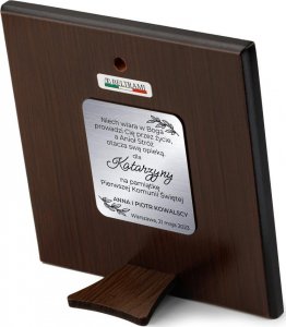 Beltrami Srebrny obrazek na pamiątkę I Komunii Świętej dla dziewczynki 12x12 cm Uniwersalny 2