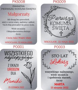 Beltrami Srebrny obrazek na pamiątkę I Komunii Świętej dla dziewczynki 12x12 cm Uniwersalny 6