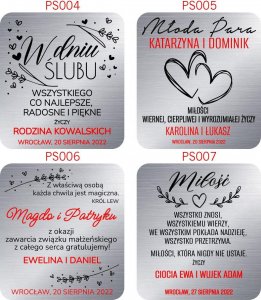 Beltrami Srebrny obrazek z wizerunkiem Aniołka z latarenką, kwadratowy z napisem 12x12 cm Uniwersalny 10