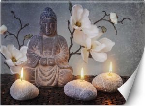 Feeby Fototapeta, Budda i świece - 100x70 1