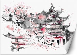 Feeby Fototapeta, Japońska pagoda - 100x70 1