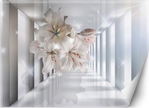 Feeby Fototapeta, do pokoju Kwiaty w tunelu 3D - 200x140 1