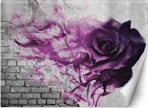 Feeby Fototapeta, Fioletowa róża dym - 100x70 1