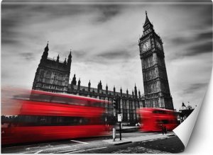Feeby Fototapeta, Londyn autobus czerwony - 100x70 1