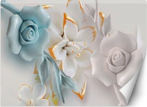 Feeby Fototapeta, Kwiaty abstrakcja 3D - 200x140 1
