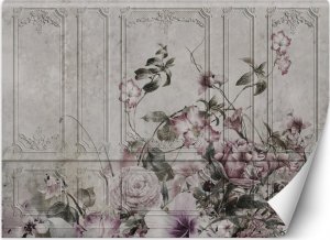 Feeby Fototapeta, Kwiaty róże fresk vintage - 150x105 1