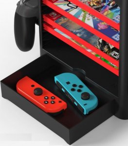 JYS Organizer Stojak Podstawka Na Konsolę, Pady, Akcesoria I Gry Nintendo Switch / Switch Oled Ns153 7