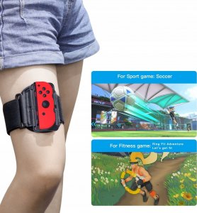 JYS Opaska Pasek Mocowanie Na Rękę Nogę Do Nintendo Switch / Switch Oled + 2x Pasek Przedłużający Ns245 4