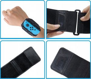 JYS Opaska Pasek Mocowanie Na Rękę Nogę Do Nintendo Switch / Switch Oled + 2x Pasek Przedłużający Ns245 7