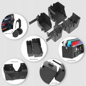 JYS Uchwyt Mocowanie Na Ścianę Ściana Do Nintendo Switch / Switch Oled / Switch Lite / Steam Deck + Akcesoria / Ns247 11