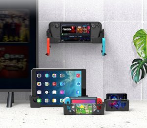 JYS Uchwyt Mocowanie Na Ścianę Ściana Do Nintendo Switch / Switch Oled / Switch Lite / Steam Deck + Akcesoria / Ns247 8
