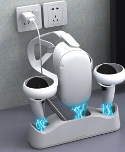 JYS Ładowarka Stacja Dokująca Stojak + Akumulatory Do Oculus Quest 2 / Jys-oc003 2