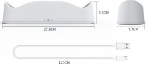 JYS Ładowarka Stacja Dokująca Stojak + Akumulatory Do Oculus Quest 2 / Jys-oc003 3