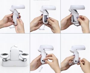JYS Ładowarka Stacja Dokująca Stojak + Akumulatory Do Oculus Quest 2 / Jys-oc003 9