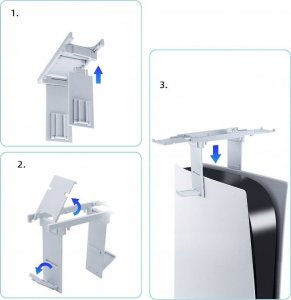 JYS Uchwyt Mocowanie Do Playstation 5 / Ps5 Na 2x Pad Vr2 / Słuchawki / P5160 11