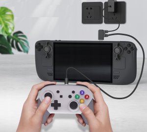 JYS Zestaw Do Steam Deck / Nintendo Switch Oled / Osłony Na Joystick + Adapter Na 2x Type-c + Stojak / Jys-sd015 3