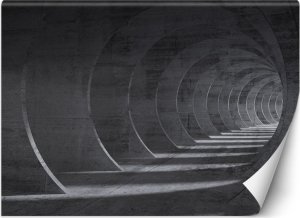 Feeby Fototapeta, Tunel szary 3D - 150x105 1