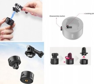 Ulanzi Szybkozłączka Ulanzi Go-quick Ii Do Gopro Hero 11 10 9 8 7 6 5 4 / Sjcam / Xiaomi / Dji / Go-quick Ii Basic Set 5