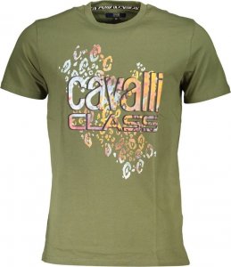 Cavalli Class CAVALLI CLASS T-SHIRT Z KRÓTKIM RĘKAWEM MĘSKI ZIELONY L 1