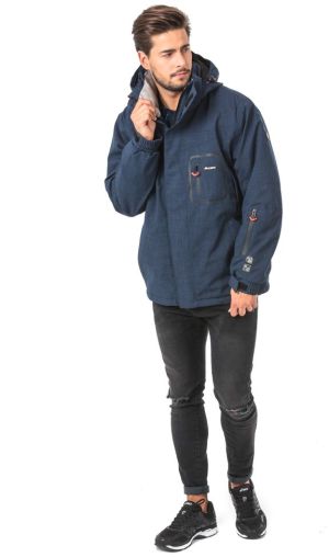 Kurtka męska Elbrus Kurtka Męska NOAM NAVY MELANGE/RED ORANGE r. XL 4