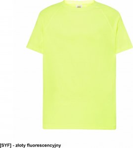 JHK TSUASPOR - T-shirt sportowy - złoty fluorescencyjny S 1