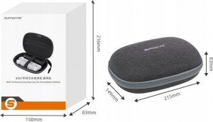 SunnyLife Futerał Walizka Etui Pokrowiec Case Do Gimbala Insta360 Flow / Dji Osmo Mobile 6 5 4 Se 3 2 / Zhiyun / Feiyu / B567 8