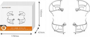 SunnyLife Osłona Śmigieł Ochrona Na Śmigła 4szt. Do Drona Dji Mini 3 Pro / Mm3-kc407-gy 9
