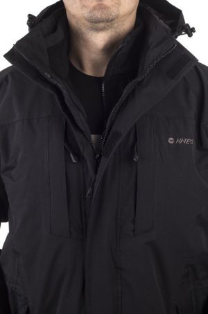 Kurtka męska Hi-Tec Męska Kurtka BIOTIT II BLACK/BLACK/BLACK r. XL 3