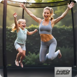 Trampolina ogrodowa Neo-Sport NS-10C231 z siatką wewnętrzną 10 FT 312 cm 4