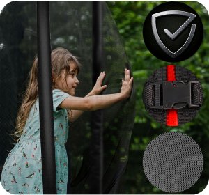 Trampolina ogrodowa Neo-Sport NS-10C231 z siatką wewnętrzną 10 FT 312 cm 10