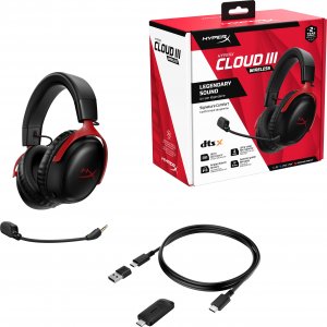 Słuchawki HyperX Cloud III Wireless Czerwone (77Z46AA) 2