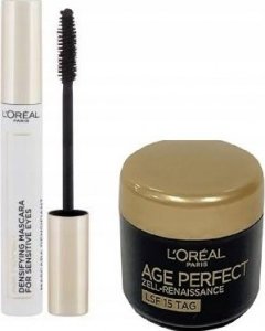 Loreal Age Perfect Set L'Oreal Paris: Age Perfect, Mascara, Black, 7.4 ml + Age Perfect Cell Renaissance, Moisturizing, Day, Cream, For Face, SPF 15, 4 ml For Women 1