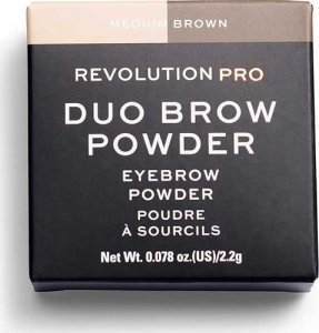 Makeup Revolution Makeup Revolution, REVOLUTION PRO, Vegan, Eyebrow Powder, Medium Brown, 2.2 g For Women 1