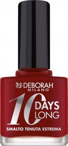 deborah Deborah, 10 Days Long, Quick-Dry, Nail Polish, 161, Dark Red, 11 ml For Women 1