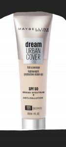 Maybelline  Maybelline, Dream Urban Cover, Cream Foundation, 111, Cool Ivory, SPF 50, 30 ml For Women 1