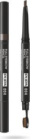 Pupa Pupa, Full, Paraben-Free, Definer, Double-Ended, Eyebrow Cream Pencil & Brush 2-In-1, 004, Extra Dark, 0.2 g For Women 1